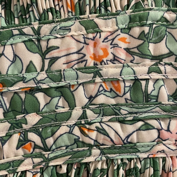 NEW Lulus Green Floral Long Sleeve Dress | Size L | NWT - Picture 4 of 9